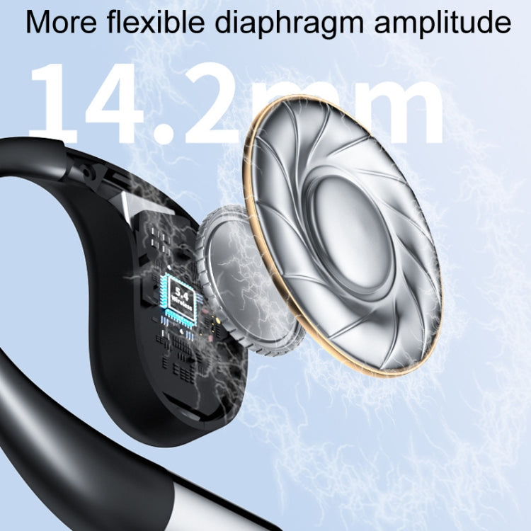 Q39 On-Ear Open Sports Wireless Digital Bluetooth Earphones, Color: Black