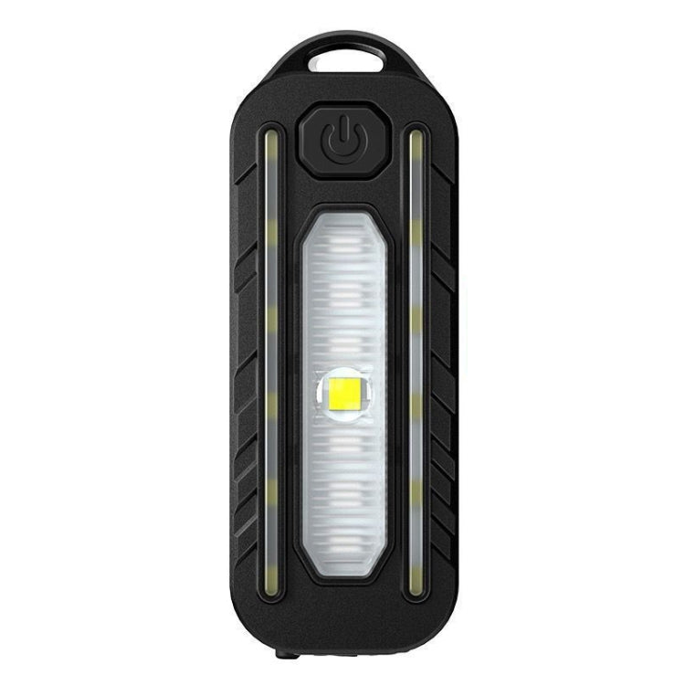 LED Shoulder Flashlight Bike Tail Light Type-C Recharge Outdoor Flashlight With Clip Patrol Safety Warning Lamp - B Model
