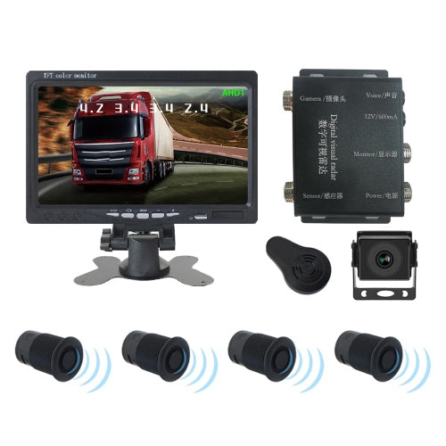 7 Inch Reversing Detection Visible AHD Digital Radar Image - PZ903