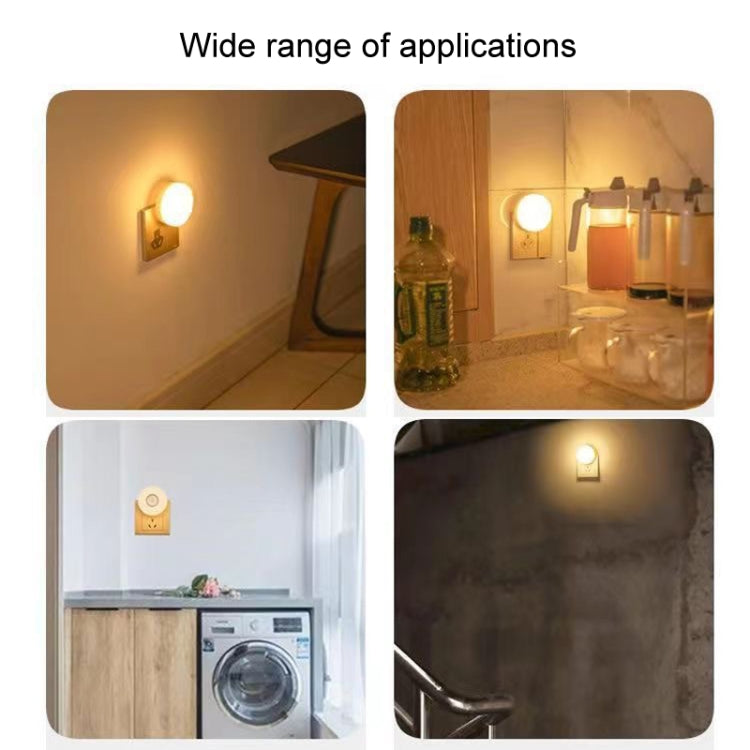 3W Home LED Human Auto Sensor Night Light Plug-In Wiring-Free Staircase Corridor Aisle Light, US Plug