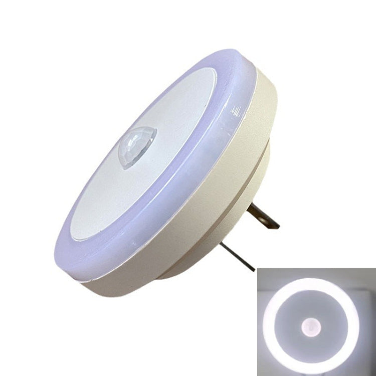 3W LED Human Body Sensor Light Smart Light Control Infrared Plug- in Night Lamp Floor Bedroom Lamp, US Plug