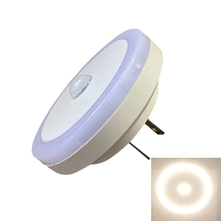 3W LED Human Body Sensor Light Smart Light Control Infrared Plug- in Night Lamp Floor Bedroom Lamp, US Plug