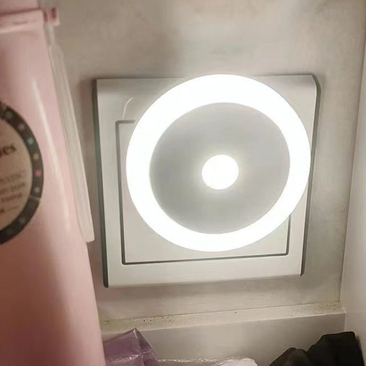 3W LED Human Body Sensor Light Smart Light Control Infrared Plug- in Night Lamp Floor Bedroom Lamp, US Plug