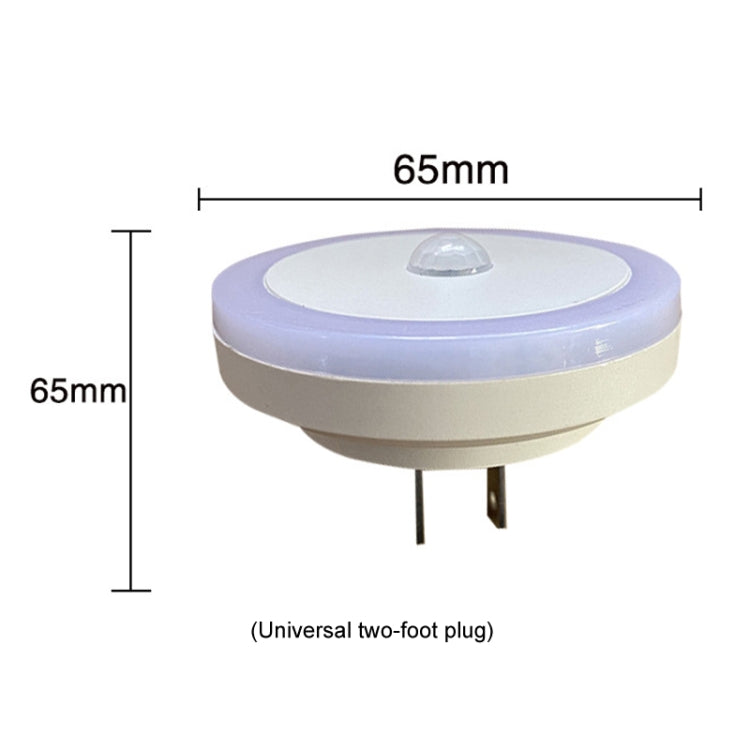 3W LED Human Body Sensor Light Smart Light Control Infrared Plug- in Night Lamp Floor Bedroom Lamp, US Plug