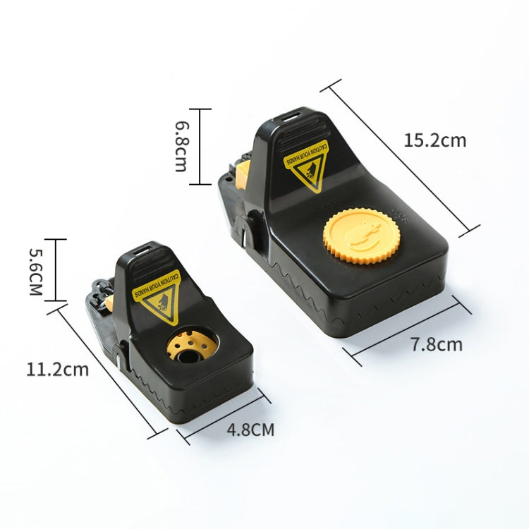 4pcs /Box Plastic Mousetrap Reusable Instant Kill Traps for Mouse Rat, Size: Large