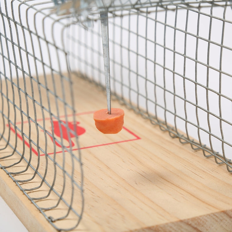 Wooden Mousetrap Cage Live Animal Humane Trap Catch, Size: Small