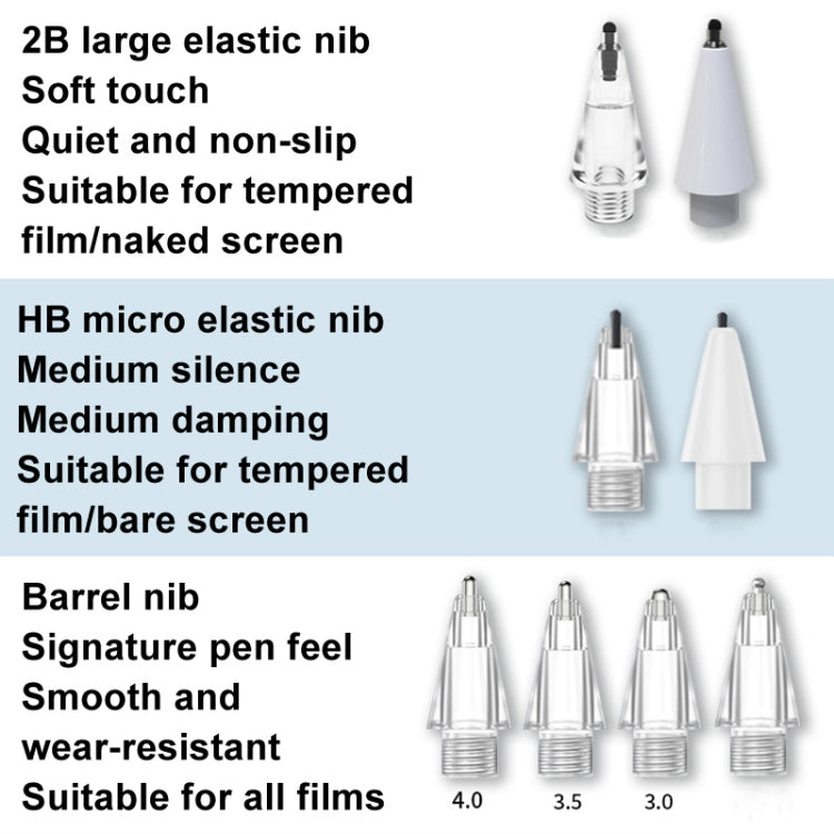 For Huawei M-Pencil 2 / 3 Mute Damping Anti-slip Replacement Nibs, Style: Bead Type White