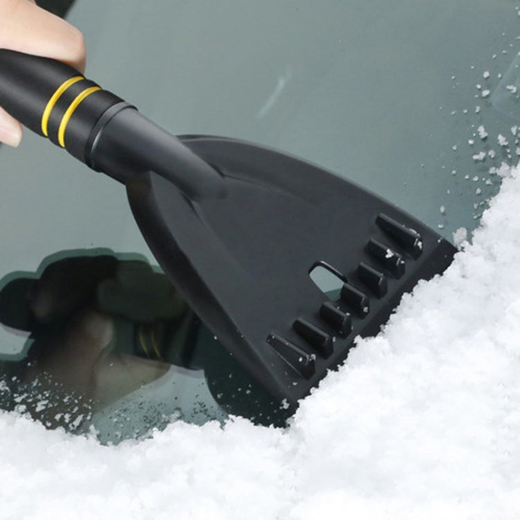 Car Snow Removal Shovel Multi-functional Winter Snow Clearing Tool Windshield Defrost Deicing Shovel - Black Gold