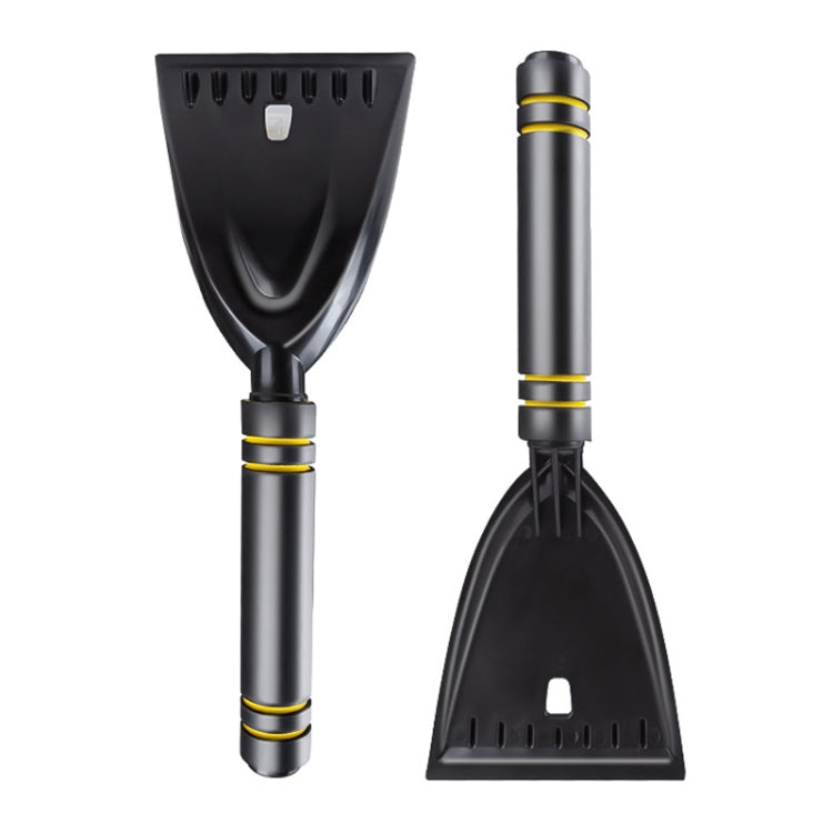 Car Snow Removal Shovel Multi-functional Winter Snow Clearing Tool Windshield Defrost Deicing Shovel - Black Gold