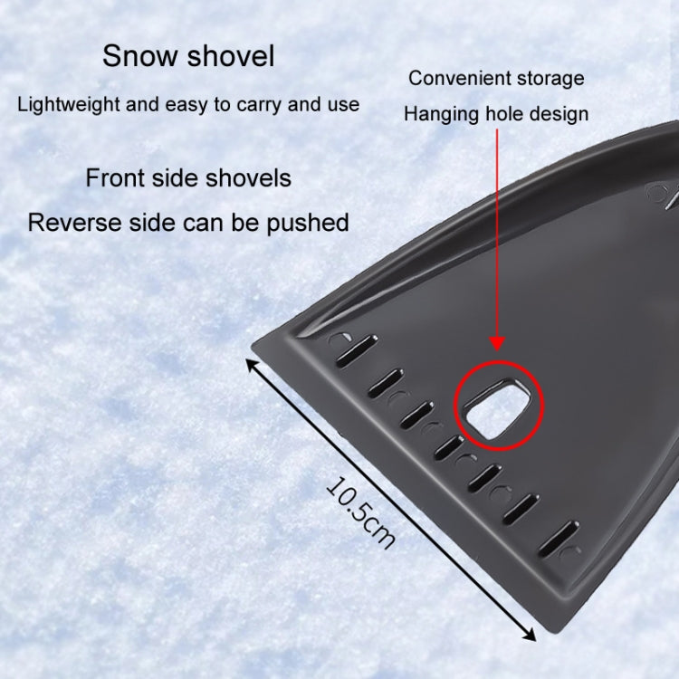 Car Snow Removal Shovel Multi-functional Winter Snow Clearing Tool Windshield Defrost Deicing Shovel - Black Gold