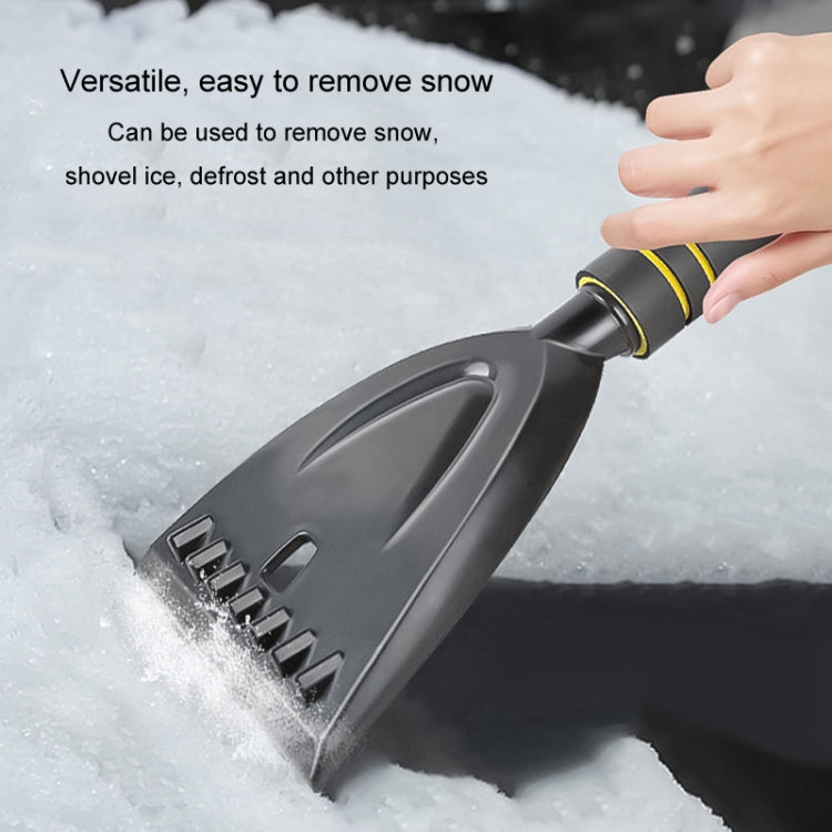 Car Snow Removal Shovel Multi-functional Winter Snow Clearing Tool Windshield Defrost Deicing Shovel - Black Gold