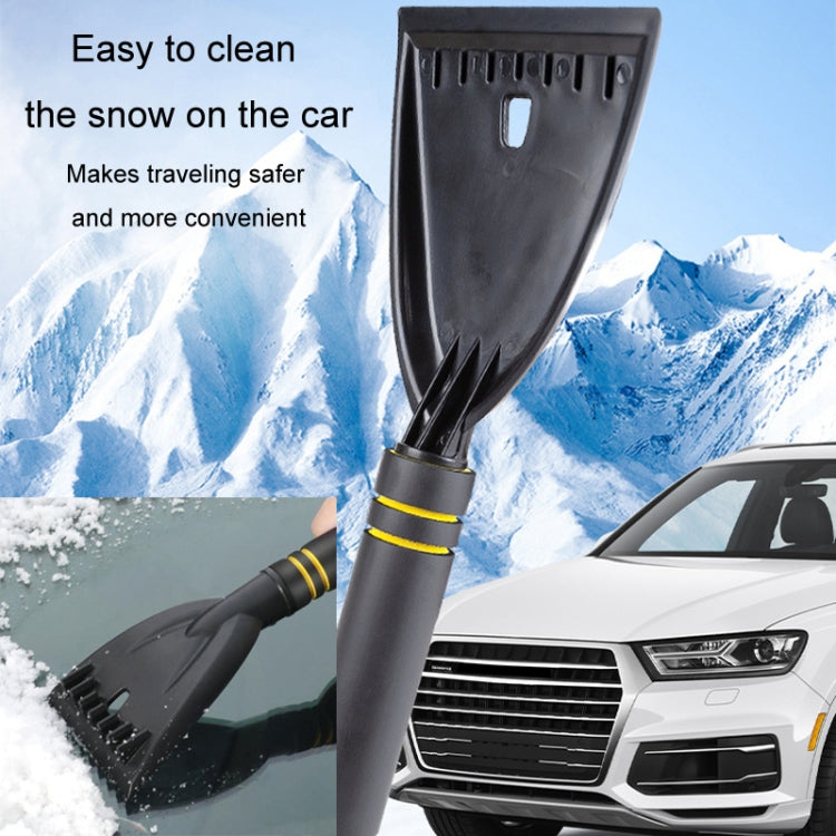 Car Snow Removal Shovel Multi-functional Winter Snow Clearing Tool Windshield Defrost Deicing Shovel - Black Gold