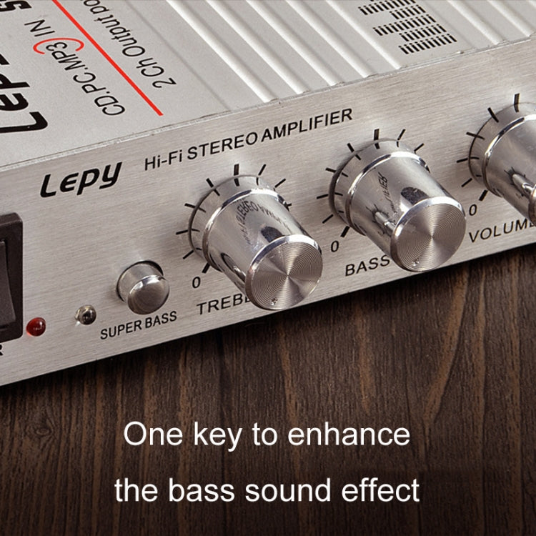 Lepy LP-268 DC12V High Fidelity Power Car/Motorcycle Amplifier - Silver