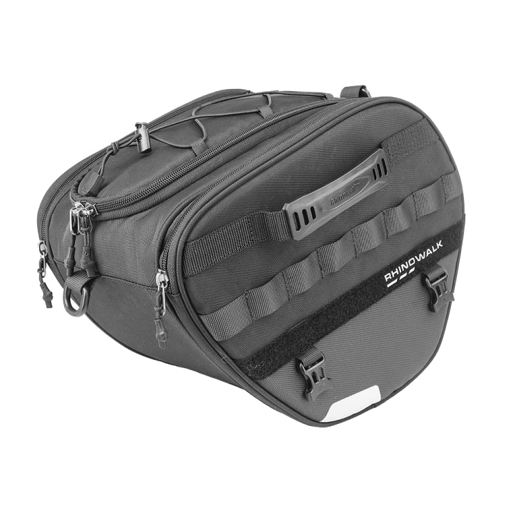 Rhinowalk MTR5001 15L Scooter Front Bag Large Capacity Curved Beam Motorcycle Rear Seat Bag - Black