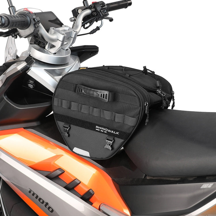Rhinowalk MTR5001 15L Scooter Front Bag Large Capacity Curved Beam Motorcycle Rear Seat Bag - Black