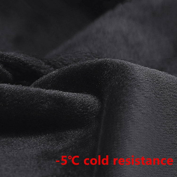 Kyncilor Winter Thermal PU Gloves Touchscreen Windproof Water-Resistant with Anti-Slip Grip, Size: XL - Black