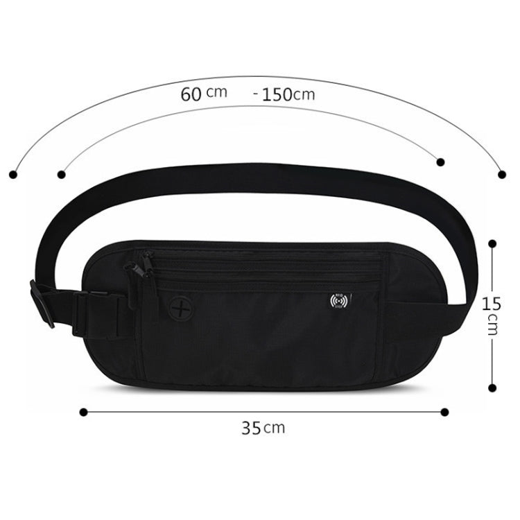 Sports Running Waist Pack Outdoor Fitness Large Capacity RFID Blocking Wallet Waterproof Phone Waist Bag