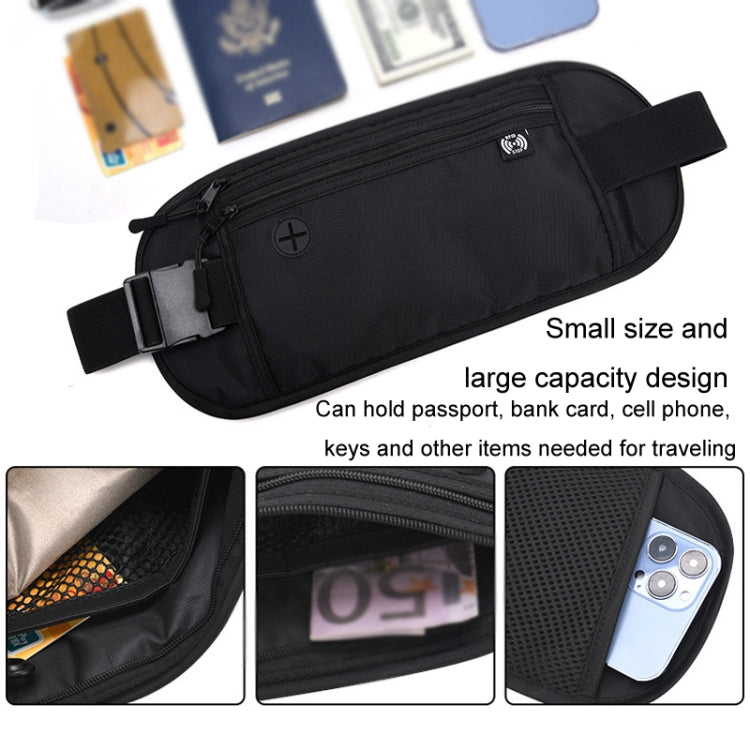 Sports Running Waist Pack Outdoor Fitness Large Capacity RFID Blocking Wallet Waterproof Phone Waist Bag