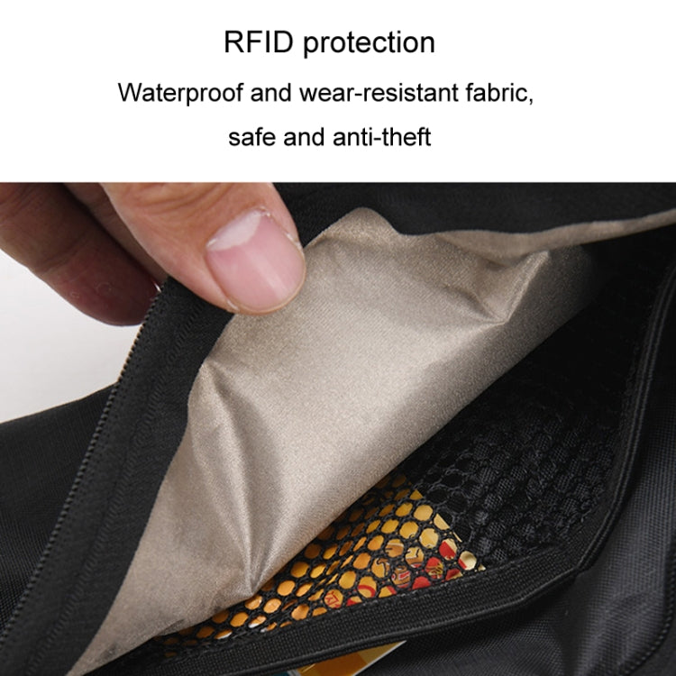 Sports Running Waist Pack Outdoor Fitness Large Capacity RFID Blocking Wallet Waterproof Phone Waist Bag