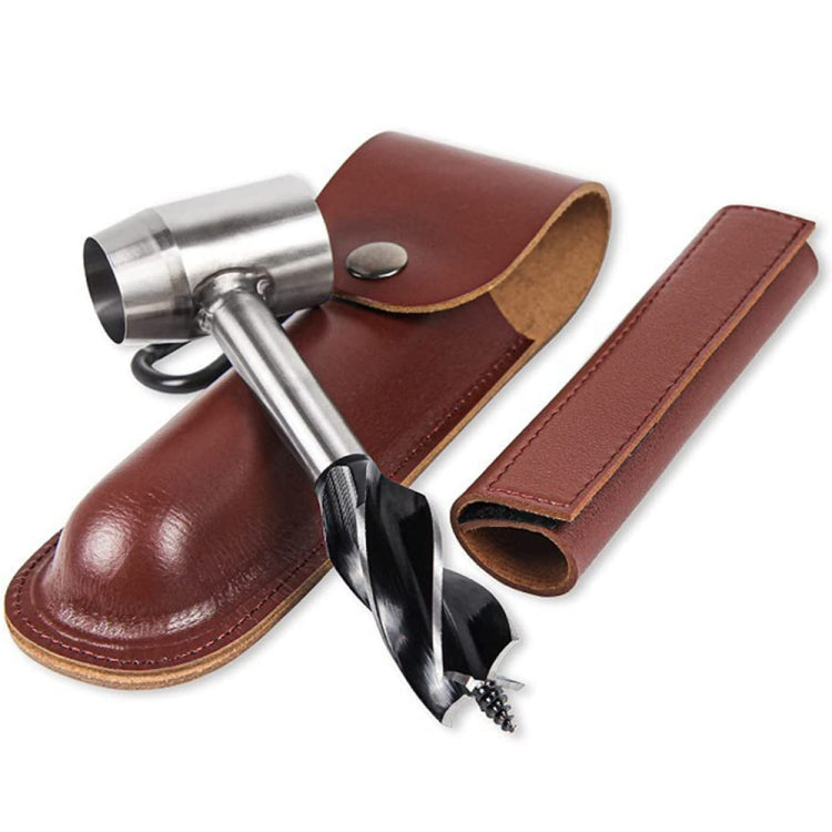 Outdoor Camping Survival Drill Bit Drilling Chopping Wood Tools, Color: Brown