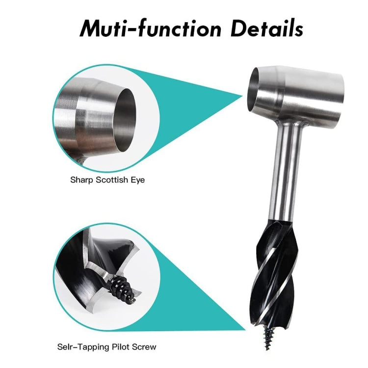 Outdoor Camping Survival Drill Bit Drilling Chopping Wood Tools, Color: Brown