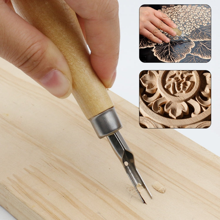 7pcs /Set Wood Handle Carving Knife Tool Art Combination Set - Five Blade Heads