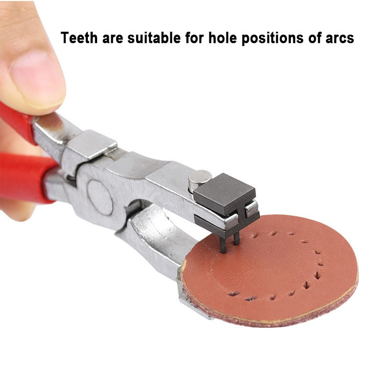 2+4 Teeth 4mm leather Hole Puncher - Diamond Cutting Teeth