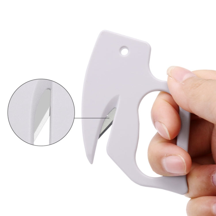 2pcs Multi-purpose Paper Cutting Stainless Steel Blade Letter Opener, Color: Black