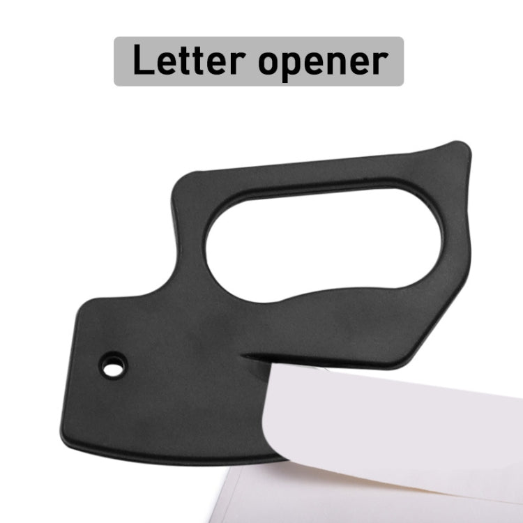 2pcs Multi-purpose Paper Cutting Stainless Steel Blade Letter Opener, Color: White