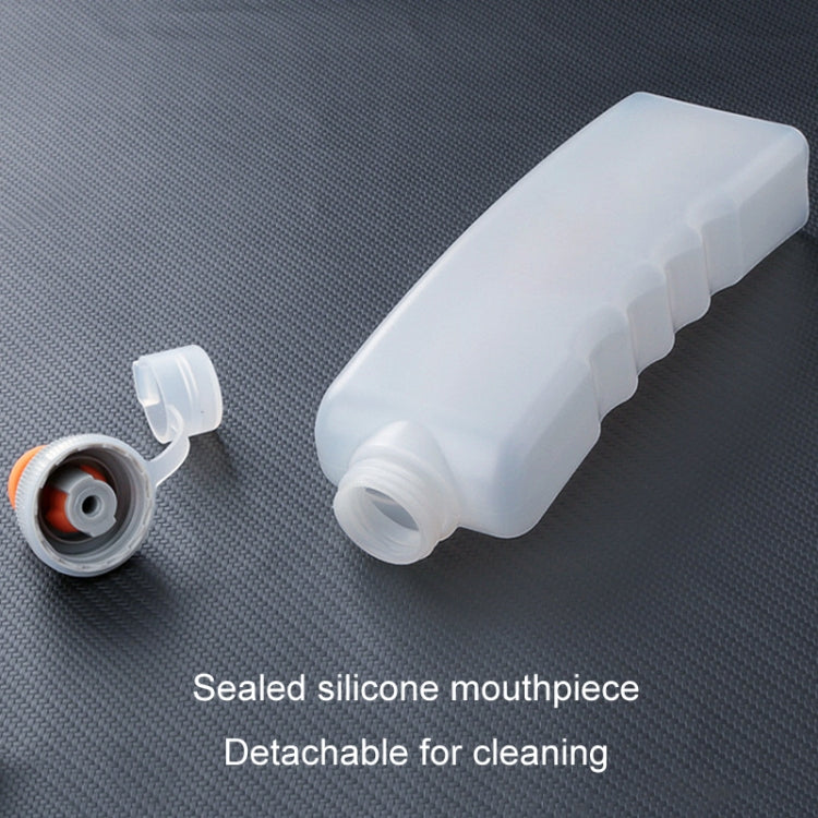330ml Sports Running Water Bottle Mountain Biking Portable Fitness Large Capacity Curved Water Bottle - White