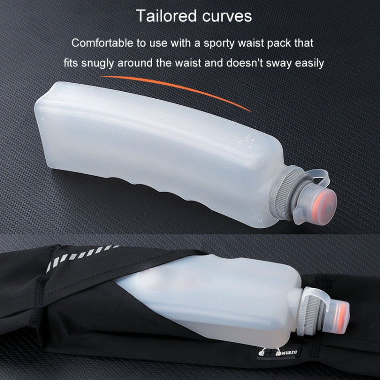 330ml Sports Running Water Bottle Mountain Biking Portable Fitness Large Capacity Curved Water Bottle - White
