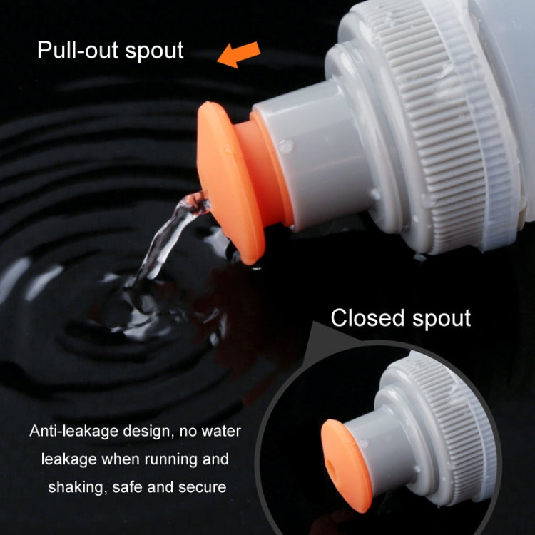 330ml Sports Running Water Bottle Mountain Biking Portable Fitness Large Capacity Curved Water Bottle - White