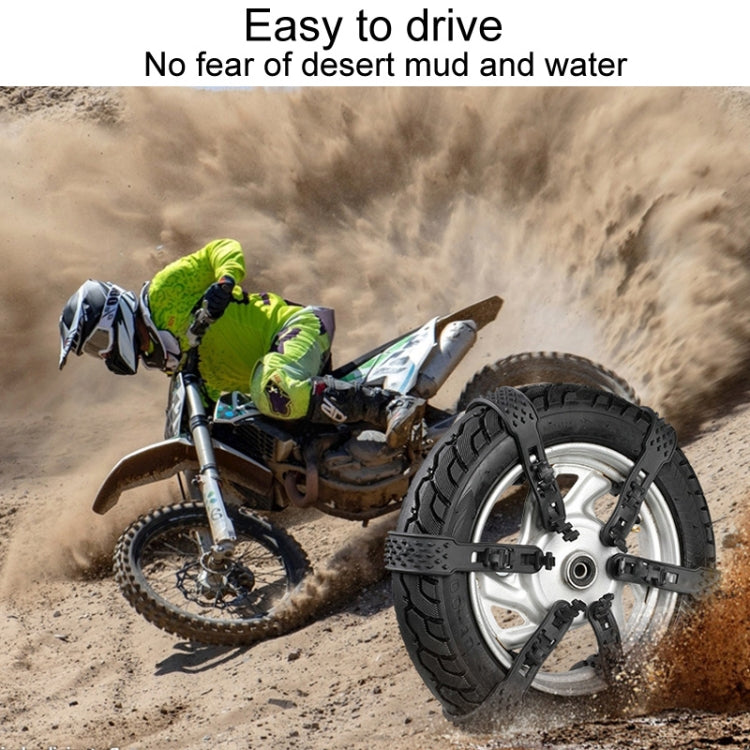 Electrical Bicycle And Motorcycle Winter Snow Tire Anti-Skid Chain - Black