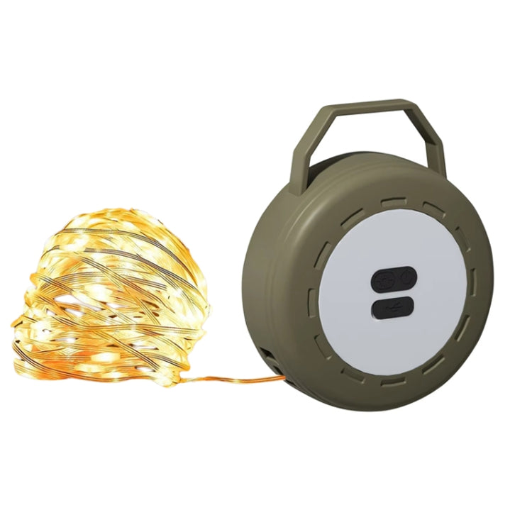 TUBUZHE 2 In 1 LED Portable String Lamp Camping Atmosphere Light USB Rechargeable Outdoor Tent Night Light