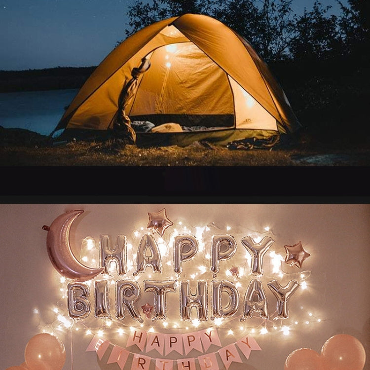 TUBUZHE 2 In 1 LED Portable String Lamp Camping Atmosphere Light USB Rechargeable Outdoor Tent Night Light