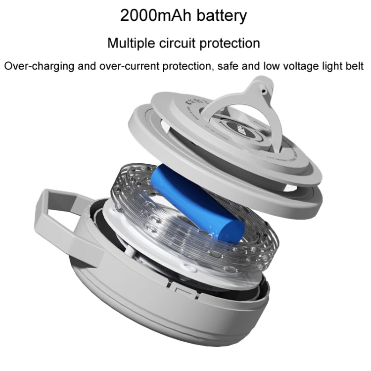 TUBUZHE 2 In 1 LED Portable String Lamp Camping Atmosphere Light USB Rechargeable Outdoor Tent Night Light