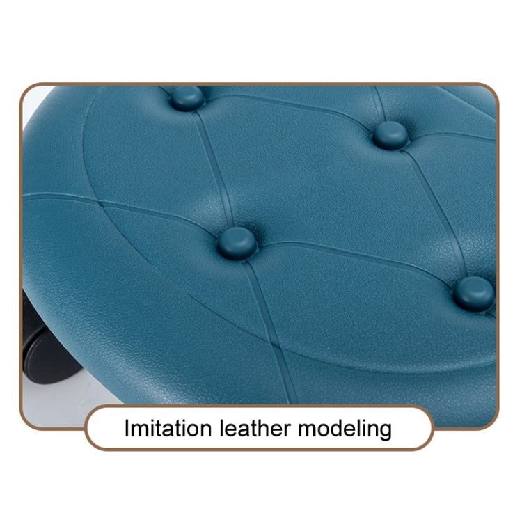 Bedroom Simple Universal Wheel Imitation Leather Pulley Low Stool