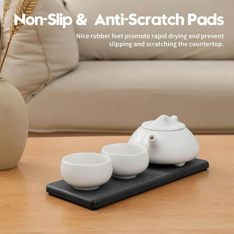 2pcs /Set Absorbent Coaster Diatomaceous Earth Drying Mat Bathroom Quick-drying Drainage Mat, Size: 22.5x7cm