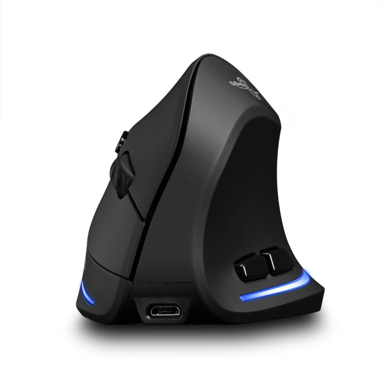 ZELOTES F35 6-buttons Vertical Grip Ergonomic Rechargeable Wireless Mouse - Blue Light