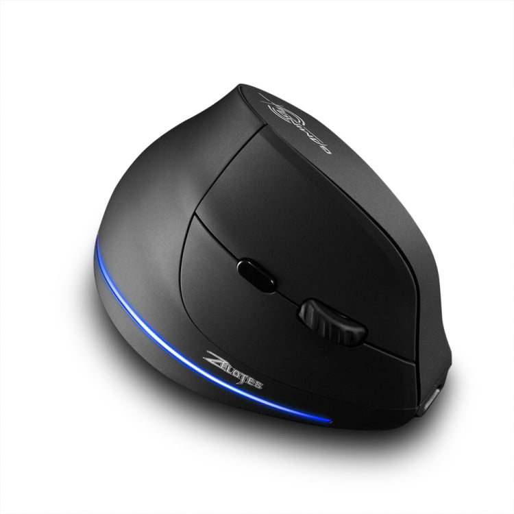 ZELOTES F35 6-buttons Vertical Grip Ergonomic Rechargeable Wireless Mouse - Blue Light
