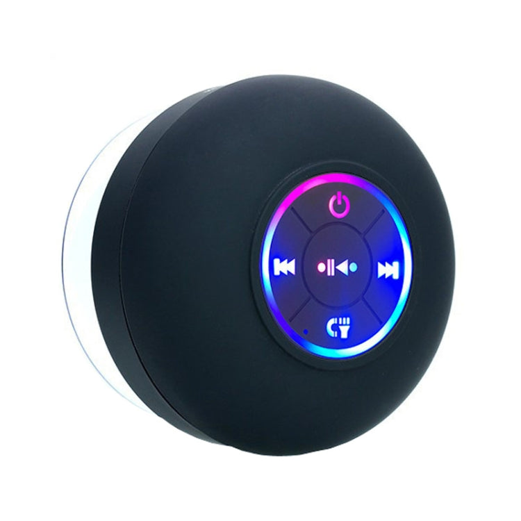 Bathroom Suction Cup Waterproof Bluetooth Stereo Portable Home Outdoor Dazzling Colorful Speaker