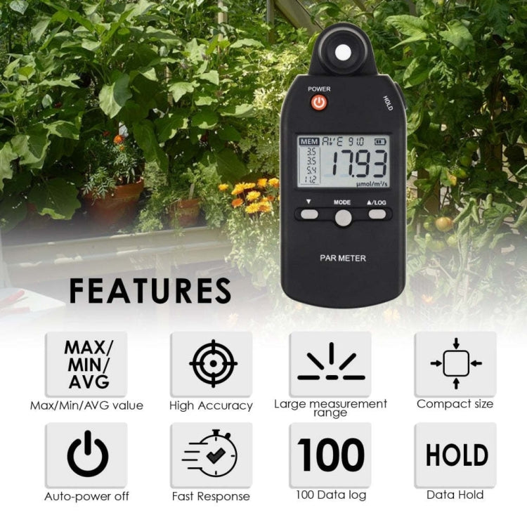 Portable Luminous Flux Visible Light Spectrometer Radiometer - PAR-355
