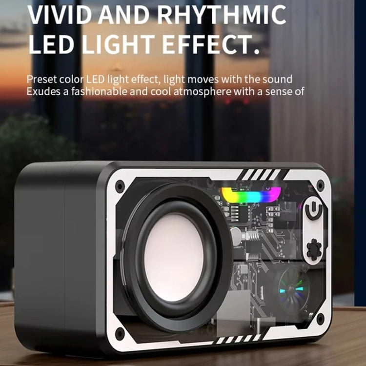 V1 Mecha Wind Small Steel Cannon Multifunctional Sound Outdoor Portable Desktop Speaker