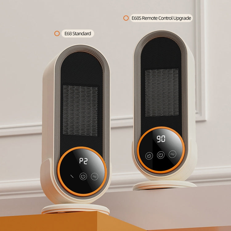 E68 1200W PTC Ceramic Heating Desktop Heater Smart Electric Heater, Plug: UK Plug - Standard Model