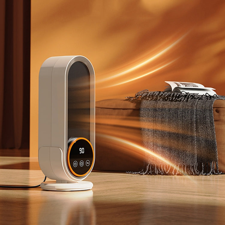 E68S 1200W PTC Ceramic Heating Desktop Smart Electric Heater, Plug: US Plug - Remote Control Model
