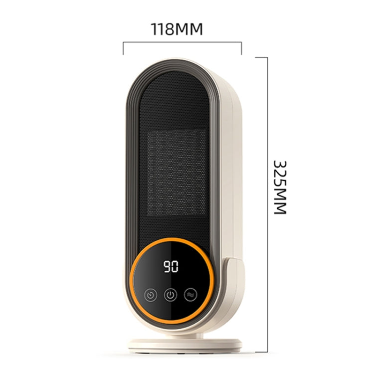E68S 1200W PTC Ceramic Heating Desktop Smart Electric Heater, Plug: US Plug - Remote Control Model