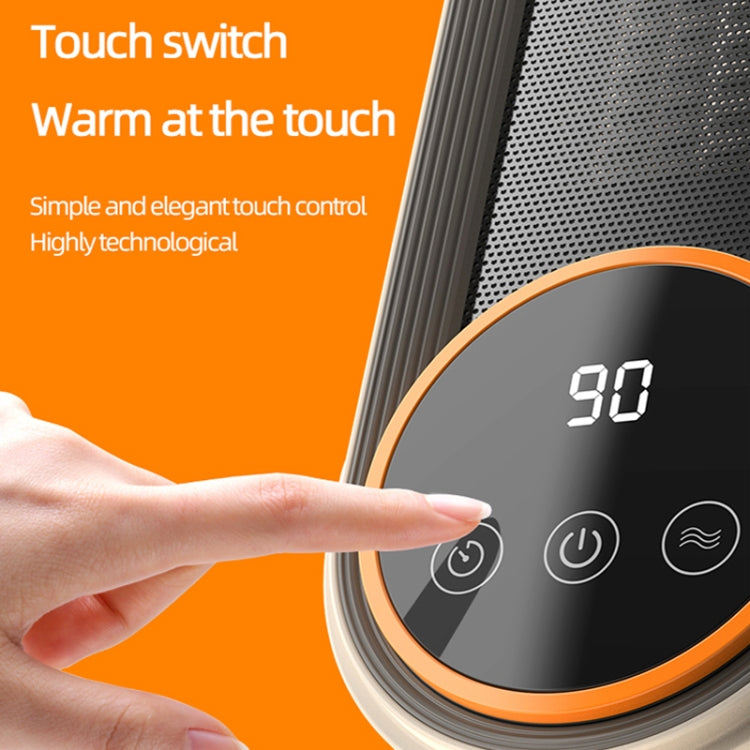 E68S 1200W PTC Ceramic Heating Desktop Smart Electric Heater, Plug: US Plug - Remote Control Model