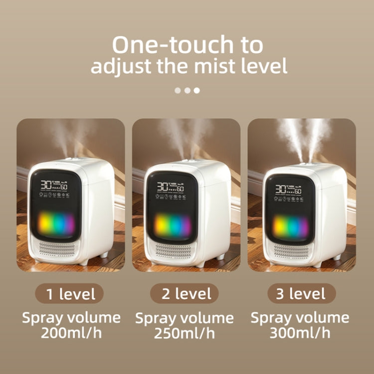 FS101 3.5L Colorful Light Home Bluetooth Music Aromatherapy Humidifier, Spec: AU Plug - Whtie