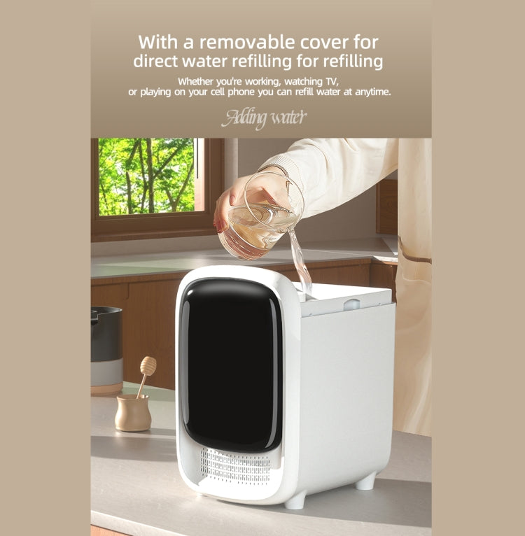 FS101 3.5L Colorful Light Home Bluetooth Music Aromatherapy Humidifier, Spec: UK Plug - Whtie