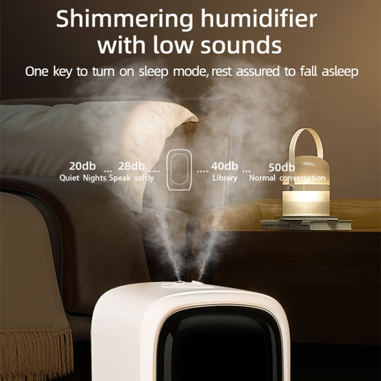 FS101 3.5L Colorful Light Home Bluetooth Music Aromatherapy Humidifier, Spec: US Plug - Whtie